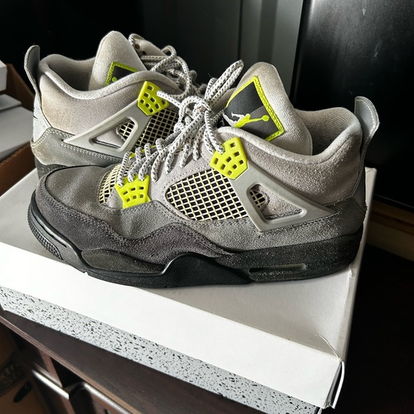 AirJordan 4 Gry/Lime